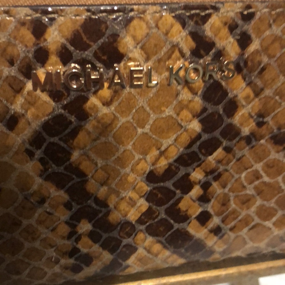 Michael Kors Python Embossed Leather Wallet - Picture 2 of 10